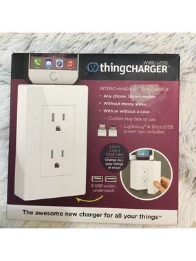 thingCHARGER with interchangeable tips New in box Wire-less